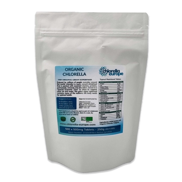 Organic Chlorella tablets